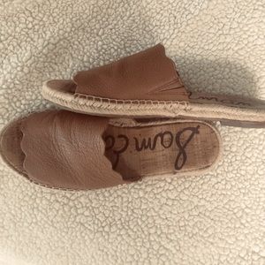 Sam Edelman Leather Espadrille Slide